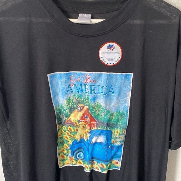 Patriotic Short Sleeve Screen T Shirt - Picture 3 of 4